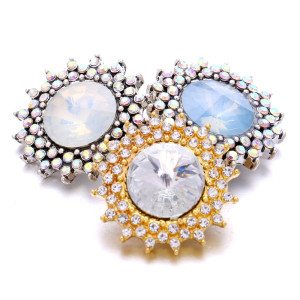 20MM  design Rhinestone  Metal snap buttons
