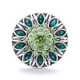 20MM flower Rhinestone  Metal snap buttons