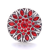 20MM flower Rhinestone  Metal snap buttons