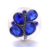 20MM flower Rhinestone  Metal snap buttons