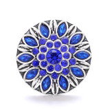 20MM flower Rhinestone  Metal snap buttons