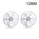 3 styles 12MM christmas snowflake design Rhinestone  Metal snap buttons