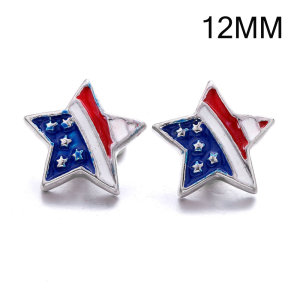 6styles 12MM  design Rhinestone  Metal snap buttons