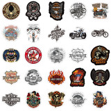 50pcs Harley motorcycle  graffiti stickers decorative suitcase notebook waterproof detachable stickers