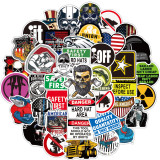 50pcs Harley motorcycle  graffiti stickers decorative suitcase notebook waterproof detachable stickers