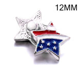 6styles 12MM  design Rhinestone  Metal snap buttons