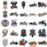 50pcs Harley motorcycle  graffiti stickers decorative suitcase notebook waterproof detachable stickers