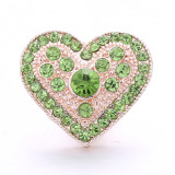 love 20MM  design Rhinestone  Metal snap buttons