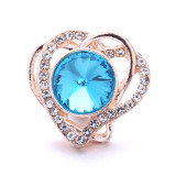love 20MM  design Rhinestone  Metal snap buttons
