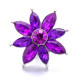 20MM flower Rhinestone  Metal snap buttons