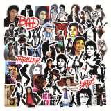 50pcs rock king michael jackson graffiti stickers decorative suitcase notebook waterproof detachable stickers
