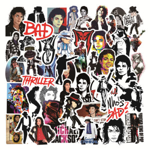 50pcs rock king michael jackson graffiti stickers decorative suitcase notebook waterproof detachable stickers