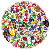 50pcs Cartoon pattern graffiti stickers decorative suitcase notebook waterproof detachable stickers