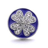 love 20MM  design Rhinestone  Metal snap buttons