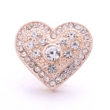 love 20MM  design Rhinestone  Metal snap buttons