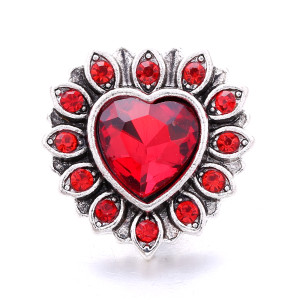 love 20MM  design Rhinestone  Metal snap buttons