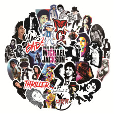 50pcs rock king michael jackson graffiti stickers decorative suitcase notebook waterproof detachable stickers
