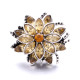 20MM flower Rhinestone  Metal snap buttons