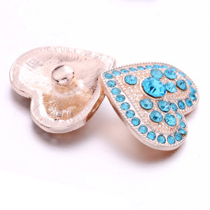 love 20MM  design Rhinestone  Metal snap buttons