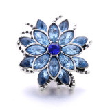 20MM flower Rhinestone  Metal snap buttons
