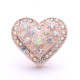 love 20MM  design Rhinestone  Metal snap buttons