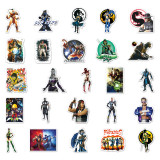 50pcs Mortal Kombat graffiti stickers decorative suitcase notebook waterproof detachable stickers