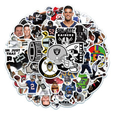 50pcs american football team Oakland Raiders graffiti stickers decorative suitcase notebook waterproof detachable stickers