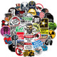 50pcs Toolbox Helmet Welding Construction Alliance graffiti stickers decorative suitcase notebook waterproof detachable stickers