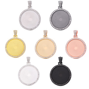 50pcs/lot internal diameter 30mm single-sided round alloy bottom bracket movable head diamond-set time gem bottom bracket