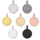 50pcs/lot internal diameter 25mm single-sided round alloy bottom bracket movable head diamond-set time gem bottom bracket