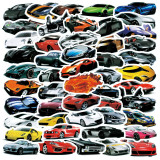 50pcs car graffiti stickers decorative suitcase notebook waterproof detachable stickers