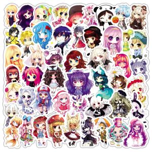 50pcs Cartoon girl  graffiti stickers decorative suitcase notebook waterproof detachable stickers