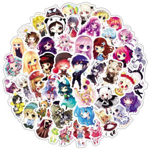 50pcs Cartoon girl  graffiti stickers decorative suitcase notebook waterproof detachable stickers