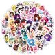 50pcs Cartoon girl  graffiti stickers decorative suitcase notebook waterproof detachable stickers