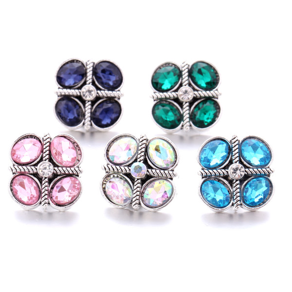 20MM  design Rhinestone  Metal snap buttons