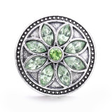 20MM flower Rhinestone  Metal snap buttons
