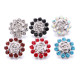 20MM flower Rhinestone  Metal snap buttons