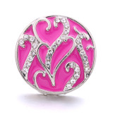 love 20MM  design Rhinestone  Metal snap buttons