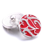 love 20MM  design Rhinestone  Metal snap buttons