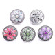 20MM flower Rhinestone  Metal snap buttons