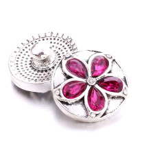 20MM flower Rhinestone  Metal snap buttons