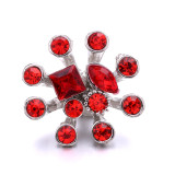 20MM flower Rhinestone  Metal snap buttons
