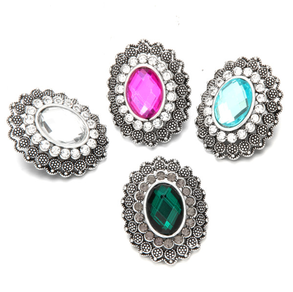 20MM  design Rhinestone  Metal snap buttons