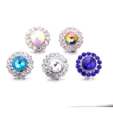 20MM  design Rhinestone  Metal snap buttons