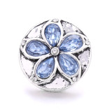 20MM flower Rhinestone  Metal snap buttons