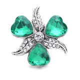 love 20MM  design Rhinestone  Metal snap buttons