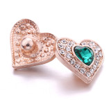 love 20MM  design Rhinestone  Metal snap buttons