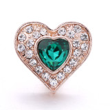 love 20MM  design Rhinestone  Metal snap buttons