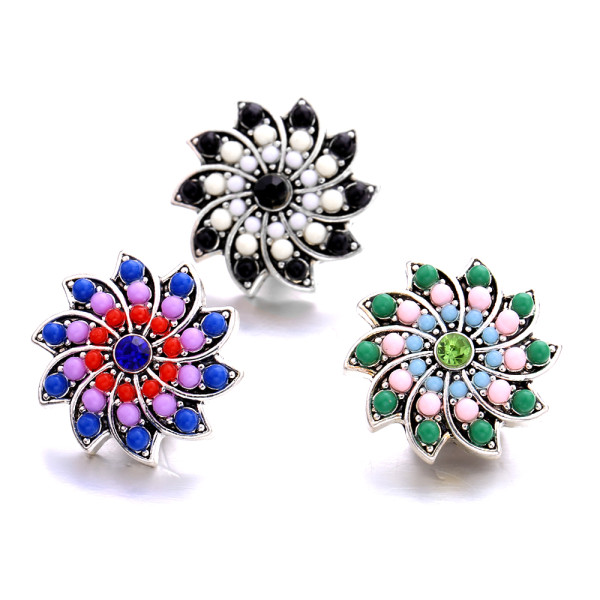 20MM  design Rhinestone  Metal snap buttons