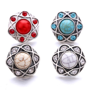 20MM  design Rhinestone  Metal snap buttons
